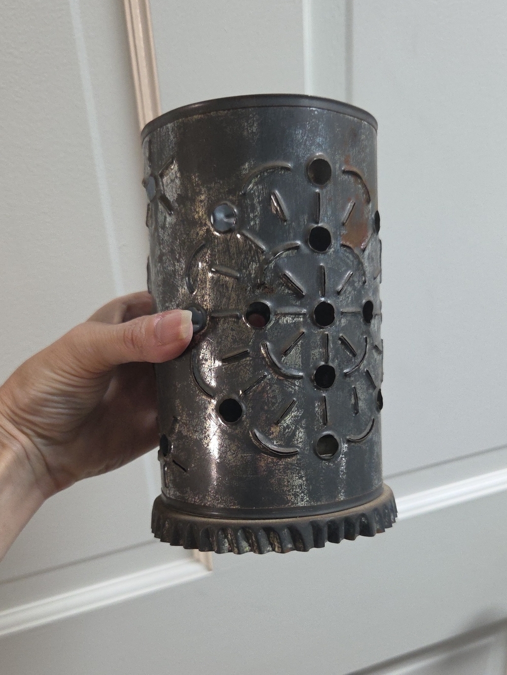 Decorative Metal Lantern - Antique Bronze Finish
